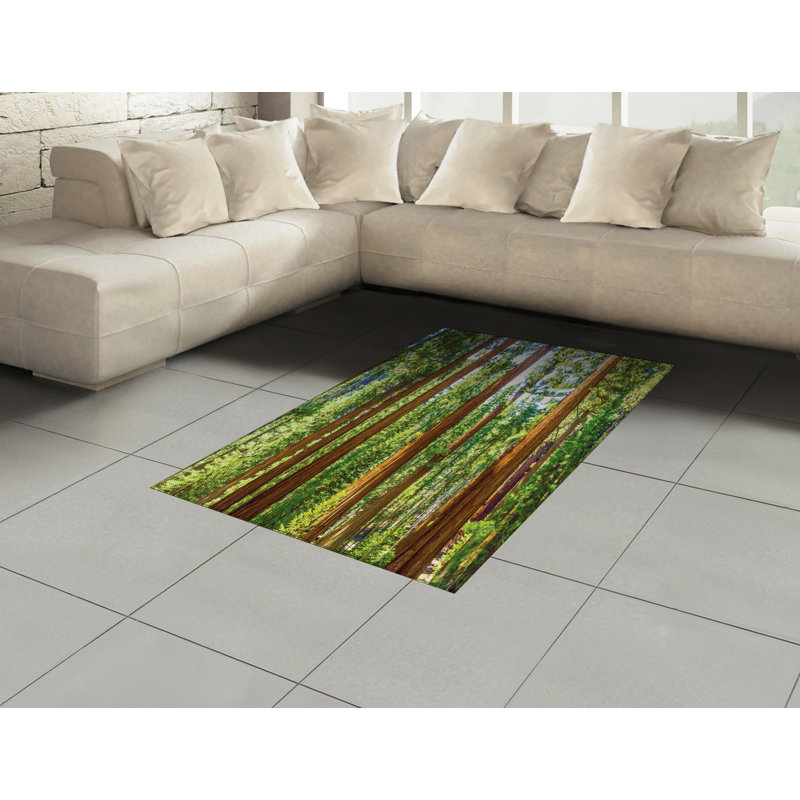 National Parks Nature High Density Long Fiber Poly Threads Decorative Area Rug Carpet, Rectangle 4' x 5'8"