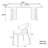 Retro rock table light luxury modern simple 6 - Person Double Pedestal Base Dining Set-100491841-100491845