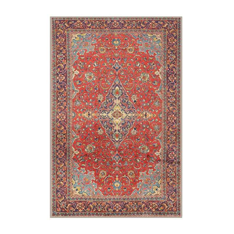 Tapis oriental rouge Elen, Rectangle 5 pi x 7 pi
