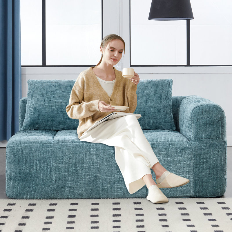 2 chenilles avec éponge haute - expérience de siège de soutien Le tissu de mise à niveau confortable améliore votre espace de vie