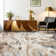 Randolph Abstract Machine Washable Area Rug with Rubber Backing for Living Room Non-Slip Modern Indoor Carpet Low-Pile Rug for Bedroom Dining Room Hallway Kitchen Office Playroom Nursery