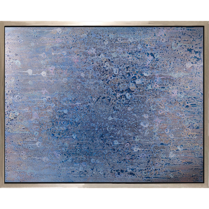 Monet With Glasses Painting, 48" H x 60" W, Silver Framed