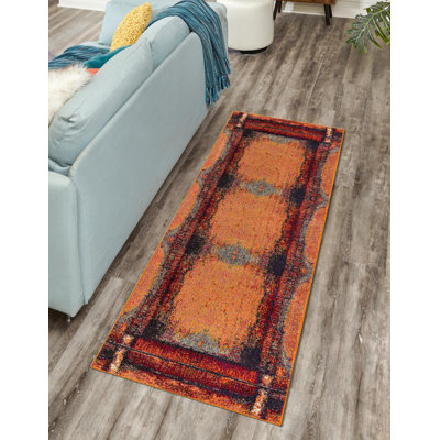 Tapis orange Eddins