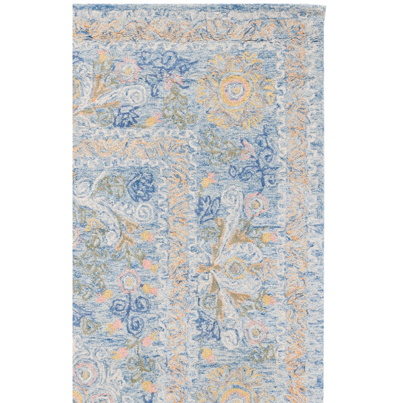 Kreitler Hand Tufted Wool And Cotton With Latex Oriental Rug, Square 5'