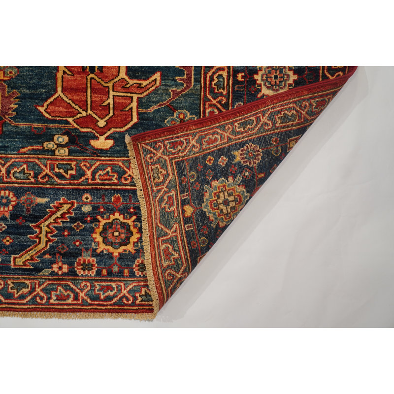 Aryana Wool Oriental Area Rug in Red