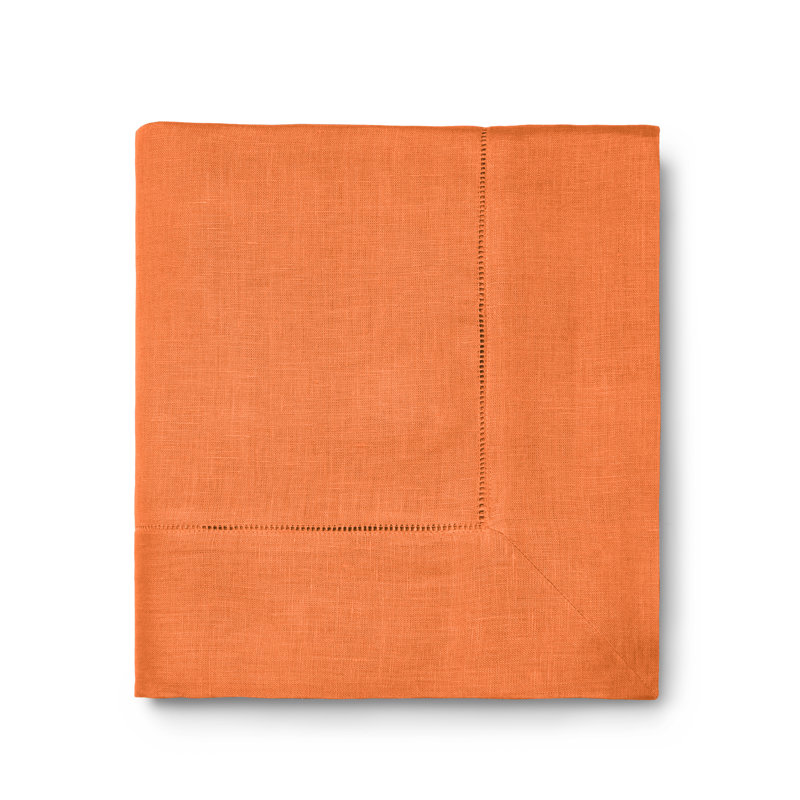 Festival Handmade Tablecloth, Tangerine, 106" x 66"