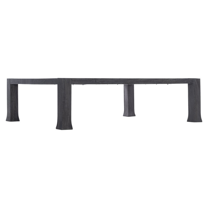 Transitional Berkely Black Rectangular Coffee Table with Storage