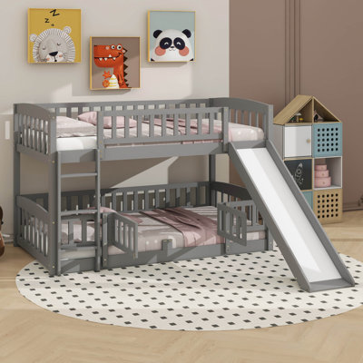 Low-Height Twin-Over-Twin Kids Bunk Beds