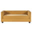 Canapé en chenille moderne à 3 places 77,2 po avec accoudoirs carrés, dossier chameau, coutures en canaux et pieds en bois Jalen-133680772