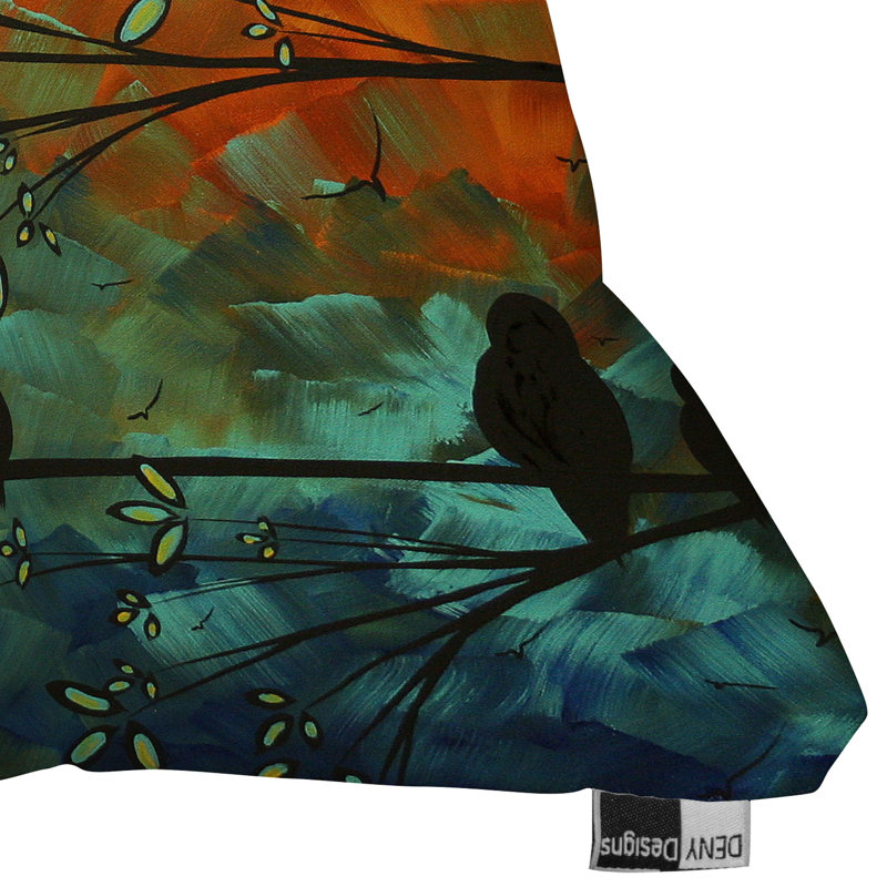Madart Inc. Birds Of A Feather Throw Pillow, 16" x 16"