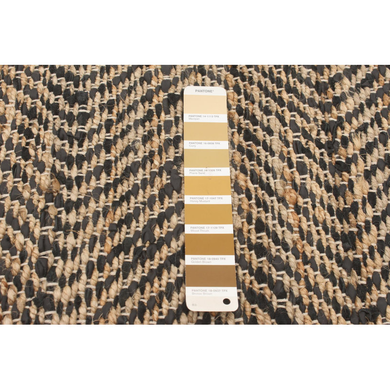 Tapis brun clair tissé à la main Busse