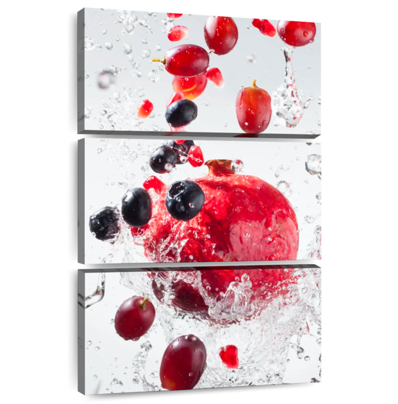 Yarlin Fruits Water Splash, 65" H x 42" W