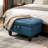 Rectangular Storage Ottoman Bench, Faux Leather Footrest with Hydraulic Lift-Top, Coffee Table Stool for Living Room, Bedroom, Entryway, Navy-126242953