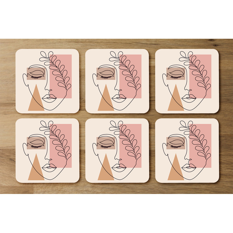 Doxia Square 6 Piece Coaster Set