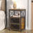 Narrow Side Table Set Of 2 With Drawer, End Table Set, Bedside Furniturefor Small Spaces-1586722804