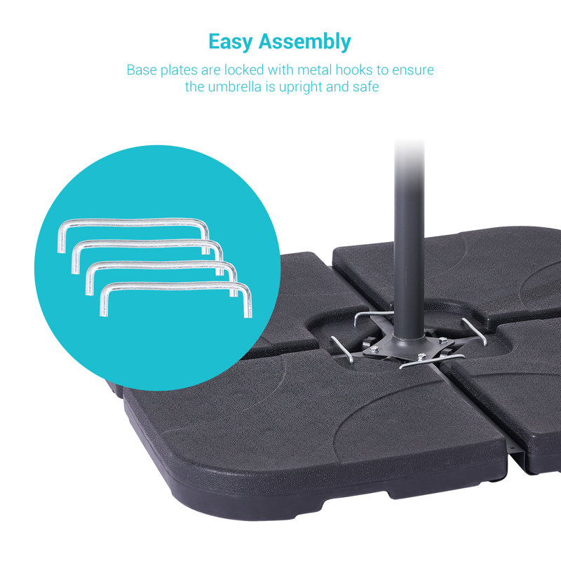Base de parasol autoportante en plastique