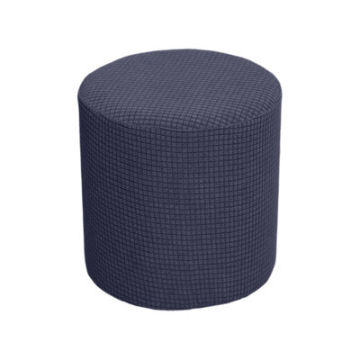 Stretch Round Stool Cover Soft Fabric Waterproof Round Ottoman Slipcover Washable Protector For Vanity Bedroom Living Room And Home Daily Use