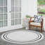 Tapis intérieur / extérieur blanc cassé Arvell-501011962