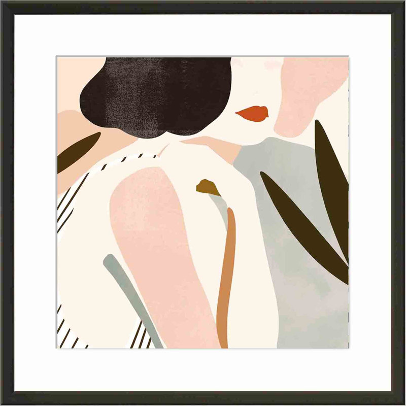 «Trieste Summer I» par Victoria Borges - impression encadrée, Noir, H 36 po x l 36 po