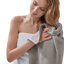 Ensemble de serviettes de bain 4 pièces diagonales à séchage rapide 100% coton-1826061354