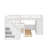 Twin-Twin Over Full L-Shaped Bunk Bed With 3 Drawers, Movable Desk, And Closet-1618093267