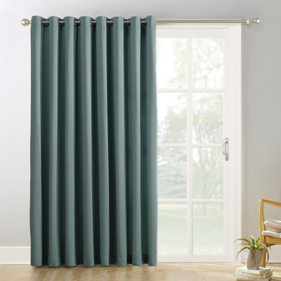Panneau de rideau occultant thermique à œillets Wayfair Basics® pour porte-fenêtre coulissante