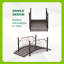 Pont de jardin décoratif en fer 3,3 pi-124343067