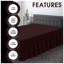 Premium Cotton Blend Plain Dyed Valance Sheet | Soft Durable and Breathable Luxury Bed Sheet for Ultimate Comfort-35991540-35991547