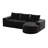 Chenille Cloud Curved Sectional Sofa-1172268551