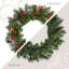 Couronne de Noël artificielle pré-éclairée pin de Noël-1745345784