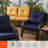 Sunbrella 4-Piece Deep Seat Cushion Set-2072199092
