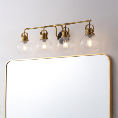 Gilbertson Metal/Seeded Glass Vanity Light