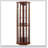 6 Shelf Lighted Corner Curio Cabinet with Adjustable Tempered Glass Shelves and Mirror Back(E26 light bulb not included) -1984291442