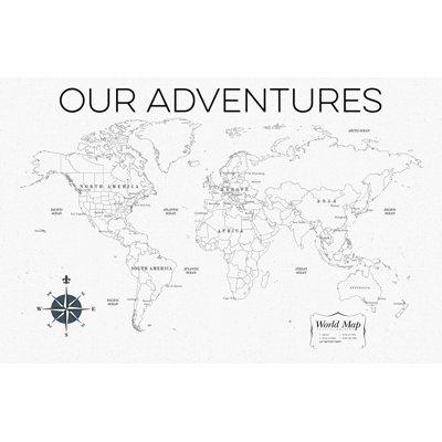 Carte du monde en gris et blanc