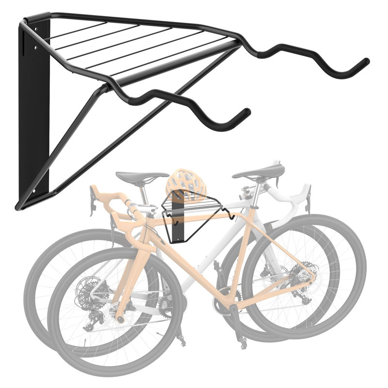 Support à vélo horizontal mural