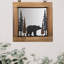 Miroir mural se promenant avec des ours
