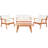Aretta Acacia 4 - Person Patio Conversation Set with Cushions-1076613527-1076613526
