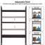 Armoire de rangement en bambou au-dessus de la toilette-329121334