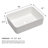 APRESSHUI 15'' Ceramic Rectangular Bathroom Sink-98468556