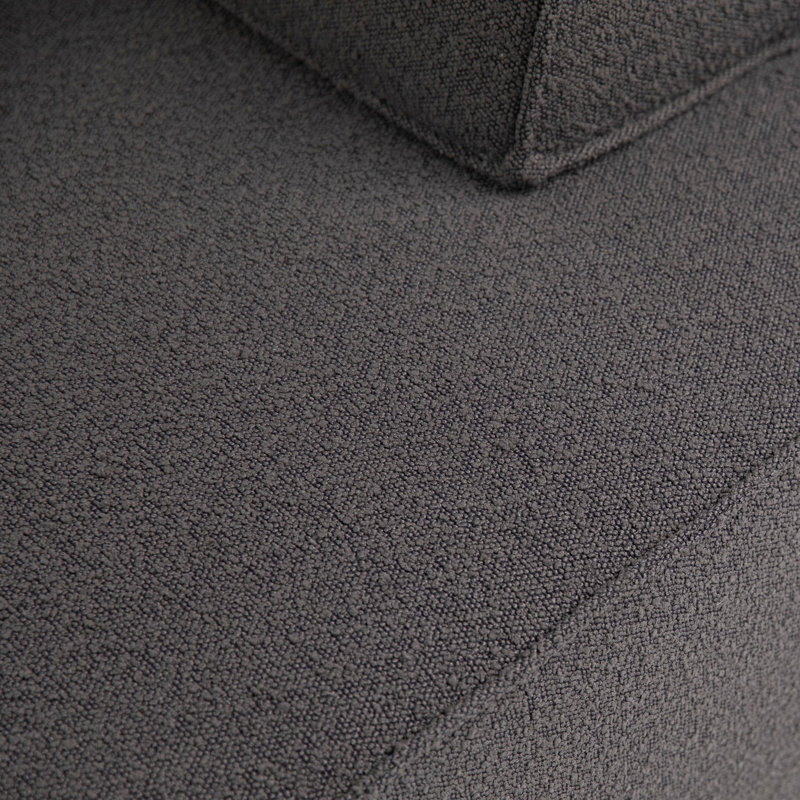 Fabric Side Chair in Beige, Charcoal