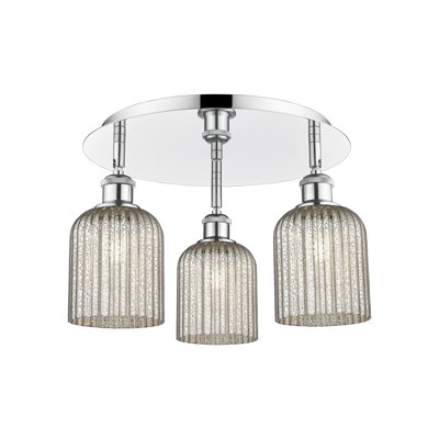 Ballston - Trig - 3 Light 17" Flush Mount
