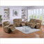 Fauteuils inclinables, fauteuil inclinable manuel moderne avec design capitonné | Cuir d'unité centrale | Châtaignier