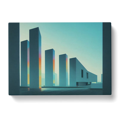 Futuristic Buildings Architecture Vol.4 - Wrapped Canvas Painting