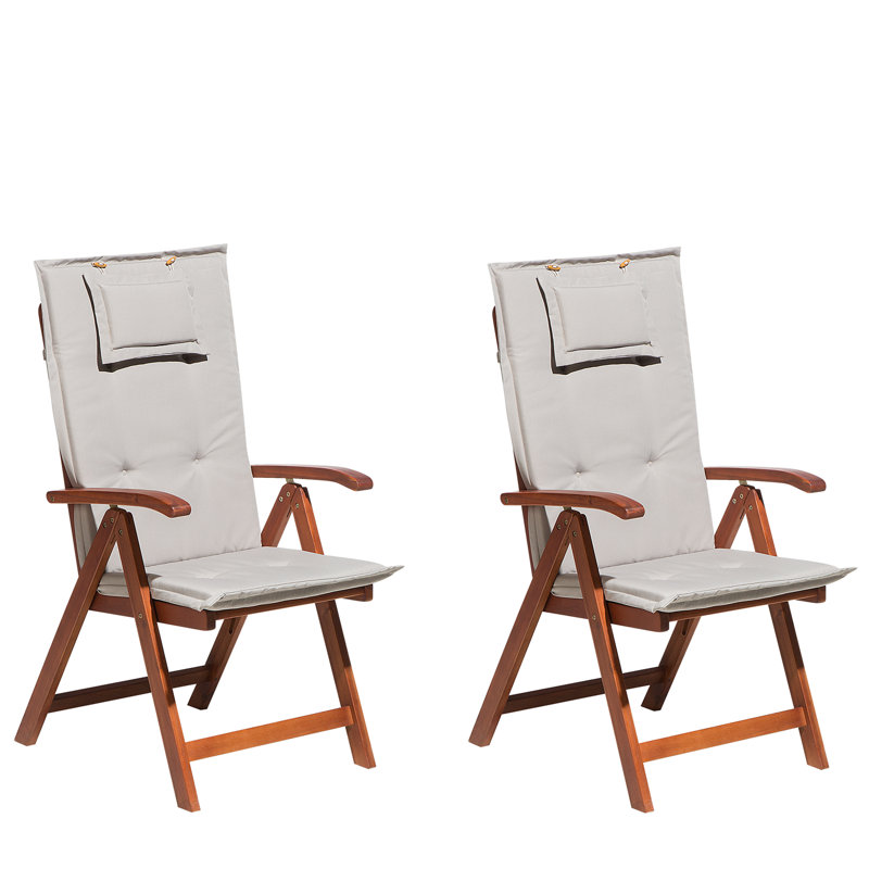 Brodbeck Patio Dining Armchair with Cushion, Grey