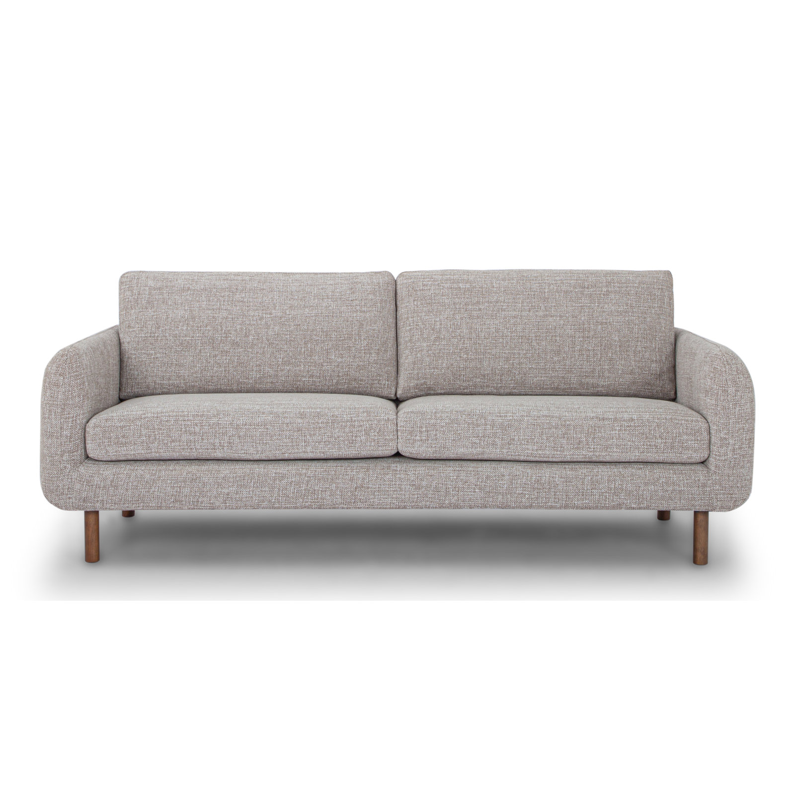 Leno 86'' Upholstered Sofa, Taupe Performance Chenille