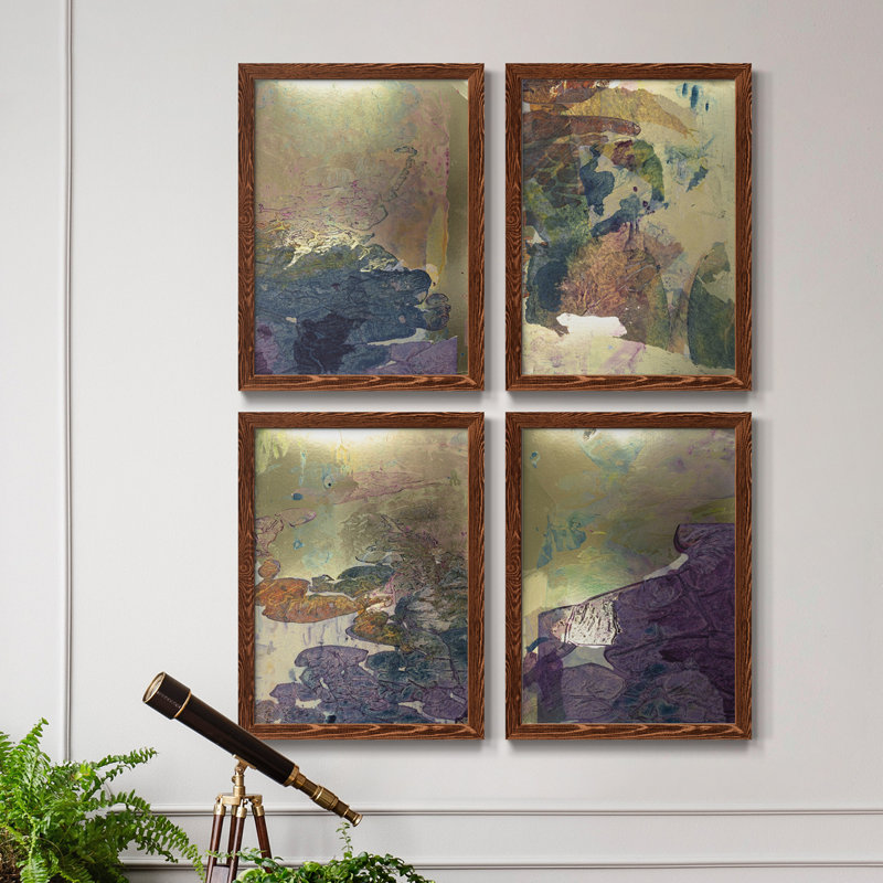 «Monet's Landscape I», toile encadrée de qualité supérieure - prête à être accrochée, H 20 po x l 68 po x P 1,5 po, Érable