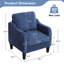 Chaises d'appoint Mid-Century avec coussins amovibles-206585630