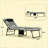 Adjustable Patio Chaise Lounges, Steel Portable Modern Set For Pool