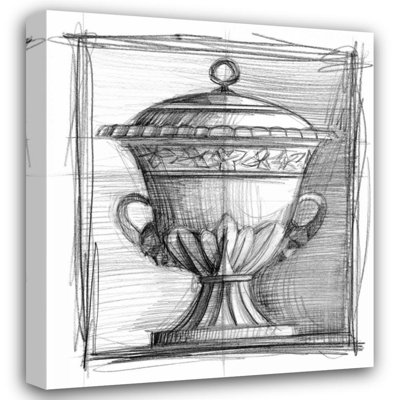 Astoria Grand Harper, Ethan Gallery Wrapped Canvas Art Titled: Classical Elements I