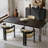 Durable solid wood dining table-228233356